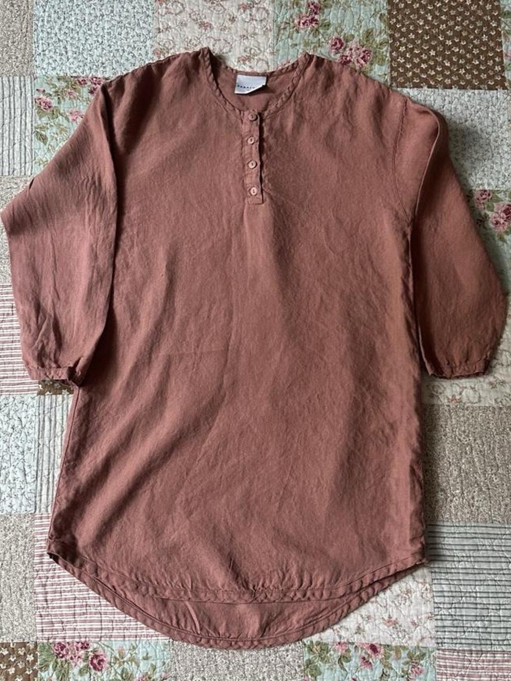 Parachute clay linen tunic dress